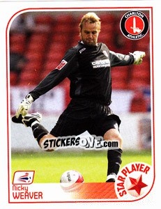 Sticker Nicky Weaver - Coca-Cola Championship 2008-2009 n. 137 - Panini