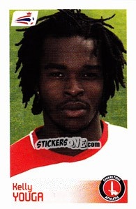 Sticker Kelly Youga - Coca-Cola Championship 2008-2009 n. 145 - Panini