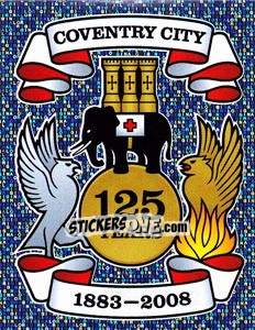 Sticker Coventry City Club Badge - Coca-Cola Championship 2008-2009 - Panini
