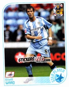 Sticker Elliott Ward - Coca-Cola Championship 2008-2009 n. 163 - Panini