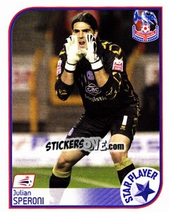 Sticker Julian Speroni - Coca-Cola Championship 2008-2009 n. 181 - Panini