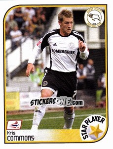 Sticker Kris Commons - Coca-Cola Championship 2008-2009 n. 205 - Panini