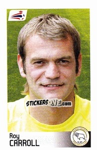 Sticker Roy Carroll - Coca-Cola Championship 2008-2009 n. 210 - Panini