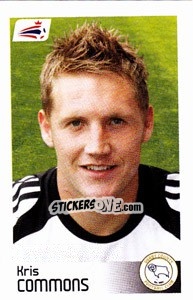 Sticker Kris Commons - Coca-Cola Championship 2008-2009 - Panini