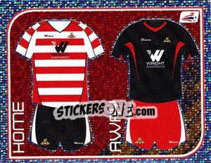 Sticker Doncaster Rovers Kits - Coca-Cola Championship 2008-2009 n. 226 - Panini