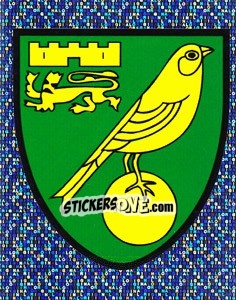 Sticker Norwich City Club Badge - Coca-Cola Championship 2008-2009 - Panini