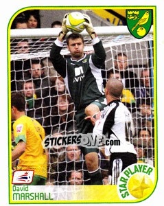 Sticker David Marshall - Coca-Cola Championship 2008-2009 n. 279 - Panini