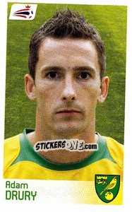 Sticker Adam Drury - Coca-Cola Championship 2008-2009 n. 287 - Panini