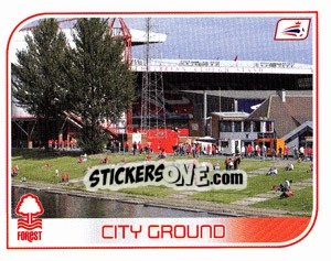 Sticker Nottingham Forest Stadium - Coca-Cola Championship 2008-2009 n. 300 - Panini