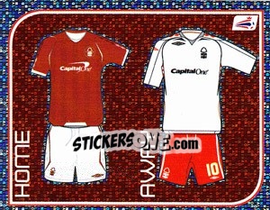 Sticker Nottingham Forest Kits - Coca-Cola Championship 2008-2009 - Panini