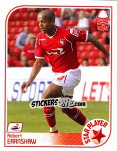Sticker Robert Earnshaw - Coca-Cola Championship 2008-2009 n. 303 - Panini