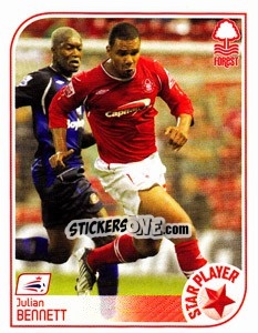Sticker Julian Bennett - Coca-Cola Championship 2008-2009 n. 305 - Panini