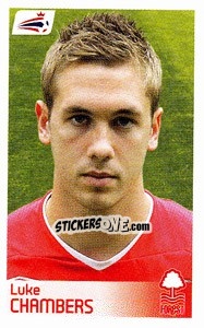 Sticker Luke Chambers - Coca-Cola Championship 2008-2009 n. 310 - Panini