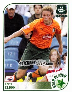 Sticker Chris Clark - Coca-Cola Championship 2008-2009 n. 323 - Panini