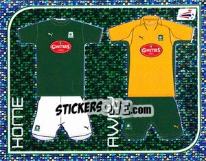 Sticker Plymouth Argyle Kits - Coca-Cola Championship 2008-2009 n. 324 - Panini