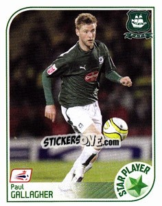 Sticker Paul Gallagher - Coca-Cola Championship 2008-2009 n. 325 - Panini
