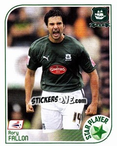 Sticker Rory Fallon - Coca-Cola Championship 2008-2009 n. 326 - Panini