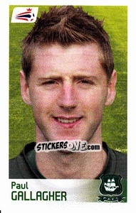 Sticker Paul Gallagher - Coca-Cola Championship 2008-2009 n. 334 - Panini