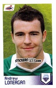 Sticker Andrew Lonergan - Coca-Cola Championship 2008-2009 n. 352 - Panini