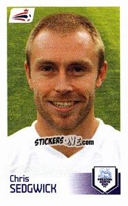 Sticker Chris Sedgwick - Coca-Cola Championship 2008-2009 n. 357 - Panini