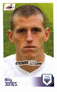 Sticker Billy Jones - Coca-Cola Championship 2008-2009 n. 363 - Panini