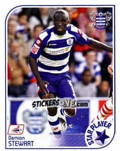 Sticker Damion Stewart - Coca-Cola Championship 2008-2009 - Panini