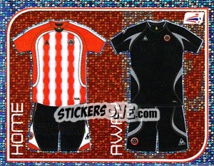 Sticker Sheffield United Kits - Coca-Cola Championship 2008-2009 - Panini
