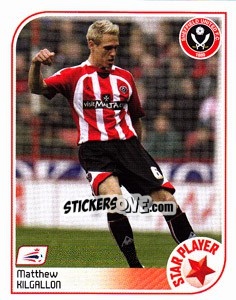 Sticker Matthew Kilgallon - Coca-Cola Championship 2008-2009 n. 413 - Panini