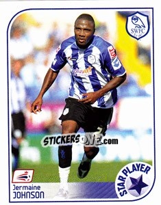 Sticker Jermaine Johnson - Coca-Cola Championship 2008-2009 n. 437 - Panini
