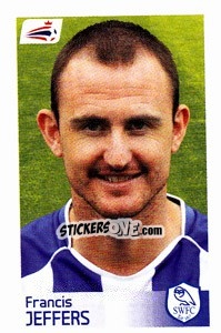 Sticker Francis Jeffers - Coca-Cola Championship 2008-2009 n. 444 - Panini