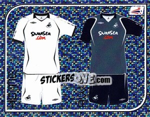 Sticker Swansea City Kits - Coca-Cola Championship 2008-2009 - Panini