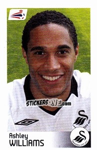 Sticker Ashley Williams - Coca-Cola Championship 2008-2009 n. 485 - Panini