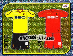 Sticker Watford Kits - Coca-Cola Championship 2008-2009 n. 500 - Panini