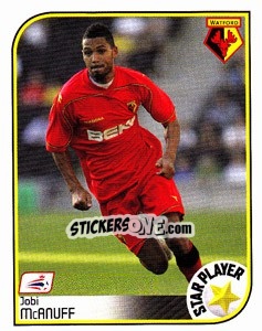 Sticker Jobi McAnuff - Coca-Cola Championship 2008-2009 n. 501 - Panini