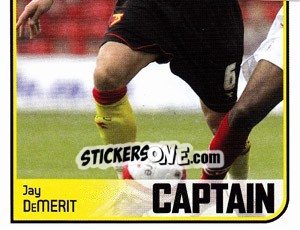 Sticker Jay DeMerit - Coca-Cola Championship 2008-2009 n. 505 - Panini