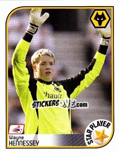 Sticker Wayne Hennessey - Coca-Cola Championship 2008-2009 n. 521 - Panini