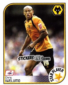Sticker Chris Iwelumo - Coca-Cola Championship 2008-2009 n. 525 - Panini