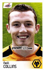 Sticker Neill Collins - Coca-Cola Championship 2008-2009 n. 529 - Panini