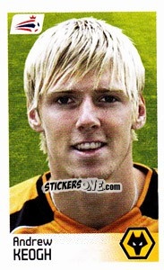 Sticker Andrew Keogh - Coca-Cola Championship 2008-2009 n. 534 - Panini
