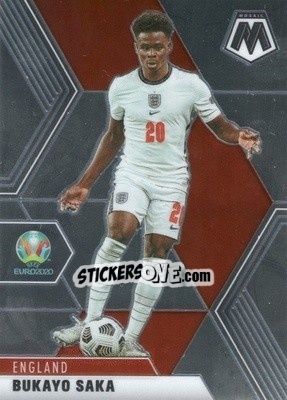 Sticker Bukayo Saka - UEFA Euro 2020 Mosaic n. 106 - Panini