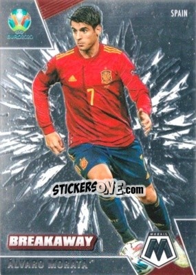 Sticker Alvaro Morata - UEFA Euro 2020 Mosaic n. 19b - Panini