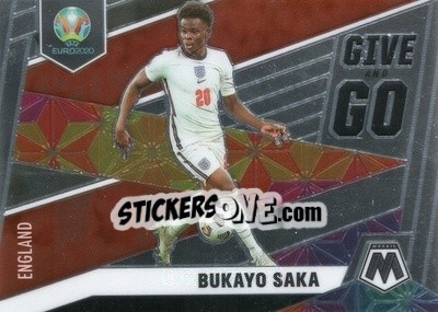 Cromo Bukayo Saka - UEFA Euro 2020 Mosaic - Panini