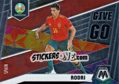 Cromo Rodri - UEFA Euro 2020 Mosaic - Panini