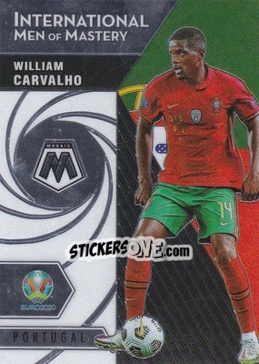 Sticker William Carvalho - UEFA Euro 2020 Mosaic - Panini