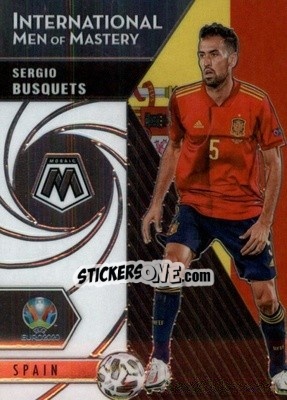 Sticker Sergio Busquets - UEFA Euro 2020 Mosaic - Panini