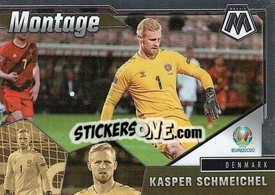 Sticker Kasper Schmeichel - UEFA Euro 2020 Mosaic - Panini