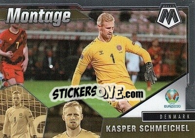 Sticker Kasper Schmeichel - UEFA Euro 2020 Mosaic n. 5mn - Panini