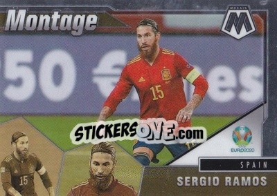 Sticker Sergio Ramos - UEFA Euro 2020 Mosaic n. 30mn - Panini