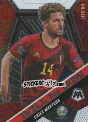Sticker Dries Mertens - UEFA Euro 2020 Mosaic n. 2w - Panini