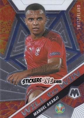 Sticker Manuel Akanji - UEFA Euro 2020 Mosaic n. 21w - Panini